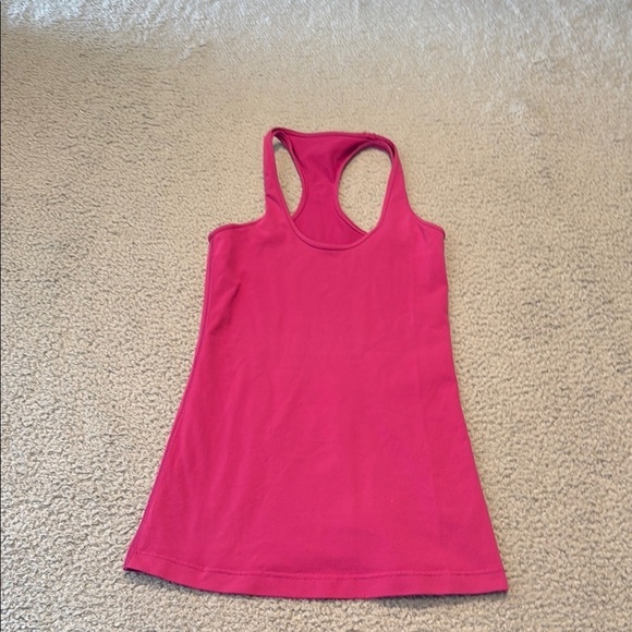 lululemon athletica Tops - Lululemon Athletica Hot Pink Racerback Tank Top Women's Size 4